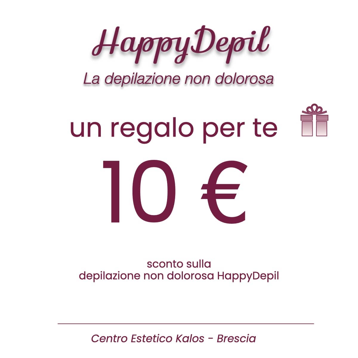 coupon depilazione HappyDepil Brescia